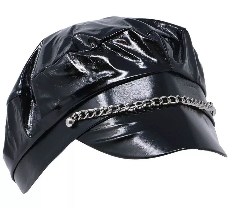 Translation missing: fr.Gorra Sado o Motera de vinilo negra