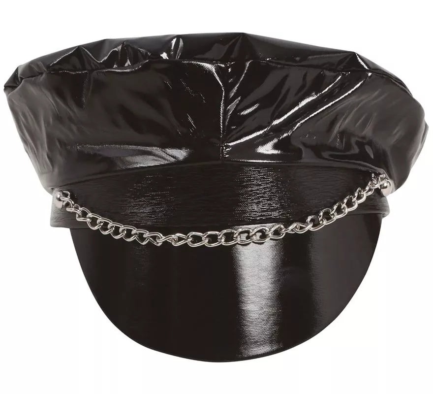 Translation missing: fr.Gorra Sado o Motera de vinilo negra