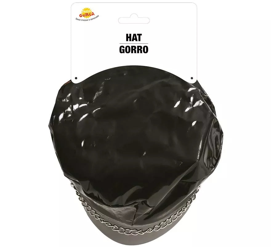 Translation missing: fr.Gorra Sado o Motera de vinilo negra