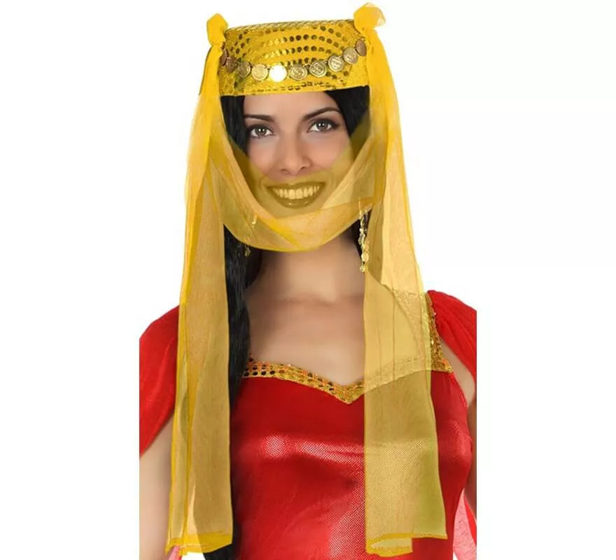 Translation missing: fr.Gorro Árabe amarillo con Velo