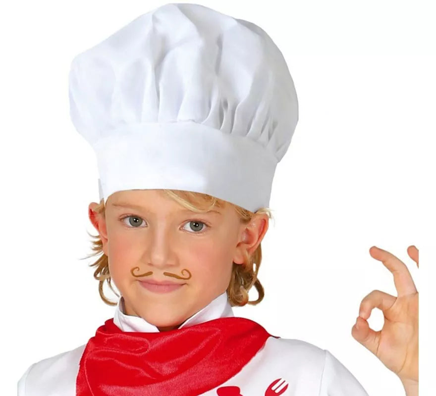 Translation missing: fr.Gorro Cocinero Blanco de Tela