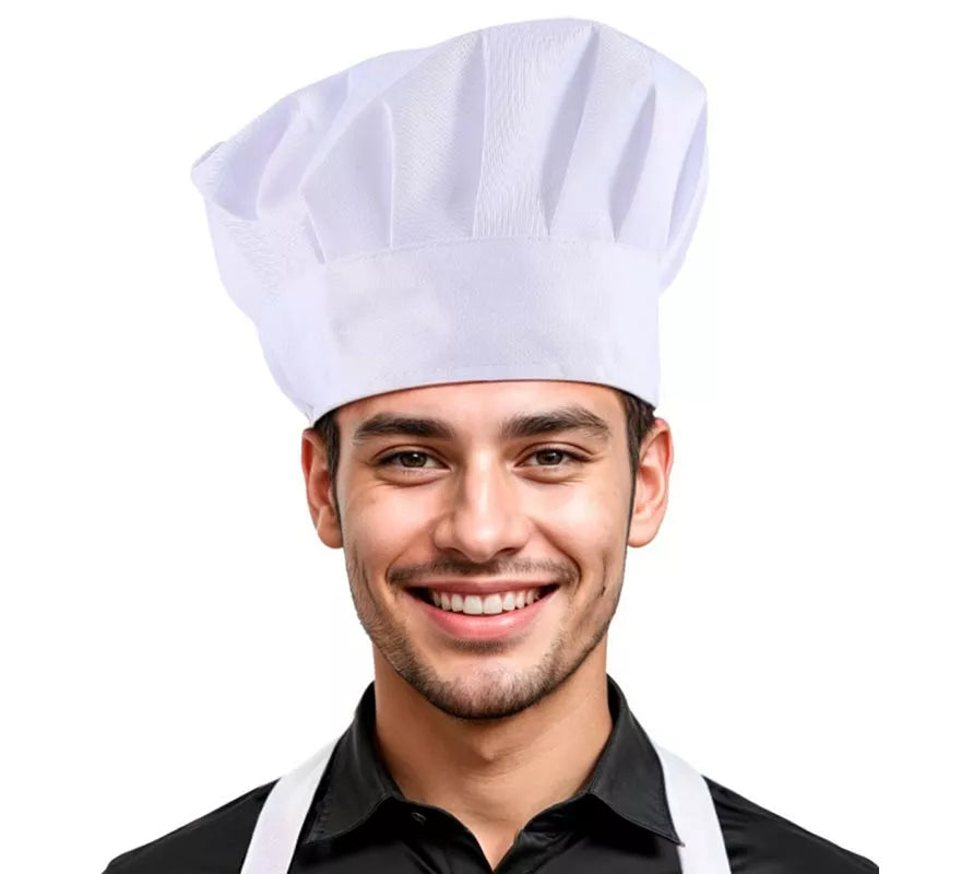Translation missing: fr.Gorro de Chef blanco clásico adulto