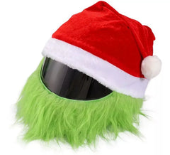 Chapeau de lutin grincheux de Noël pour casques de moto intégraux