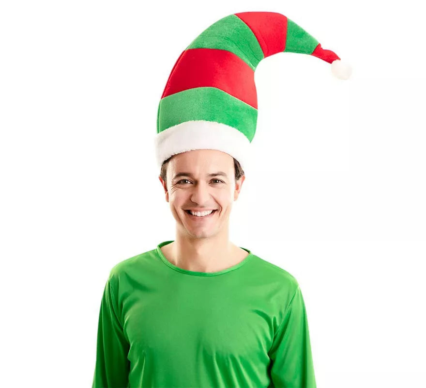 Translation missing: fr.Gorro de Elfo Rojo y Verde de 39X47 cm