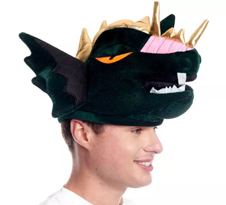 Translation missing: fr.Gorro de Foam de Dragón verde