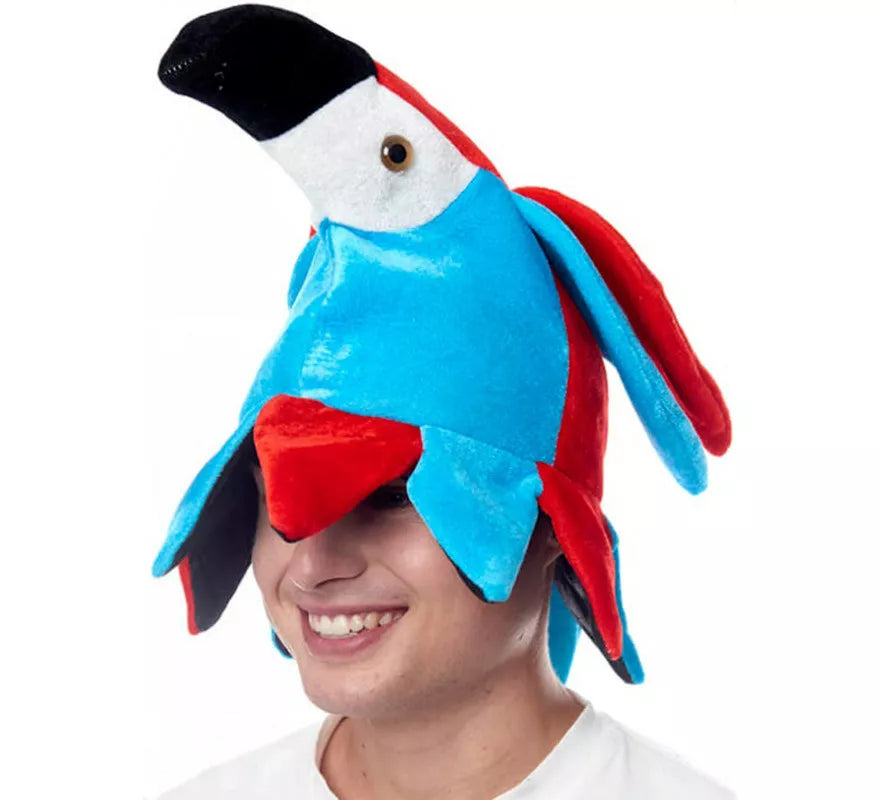 Translation missing: fr.Gorro de Foam de Loro rojo y azul