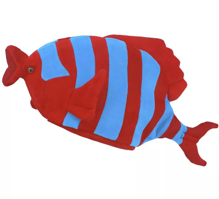 Translation missing: fr.Gorro de Foam de Pez rojo y azul