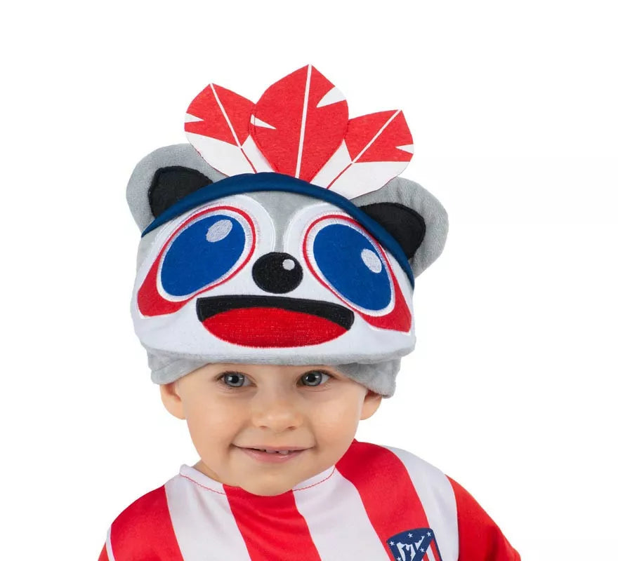 Translation missing: fr.Gorro de Indi Atlético de Madrid rojo y blanco para bebé