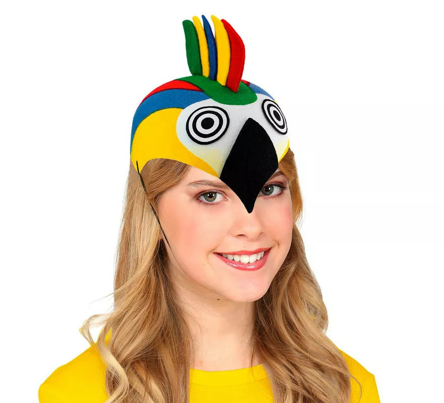 Gorro de Loro Colorido de Fieltro para niños