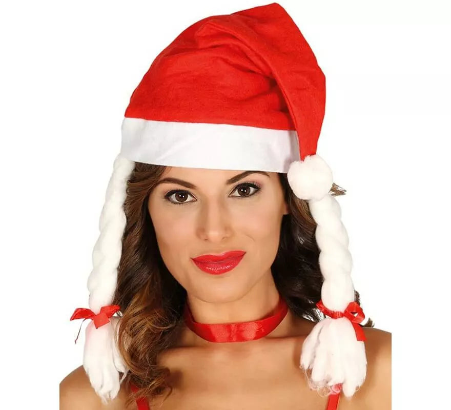 Translation missing: fr.Gorro de Mamá Noel con Trenzas