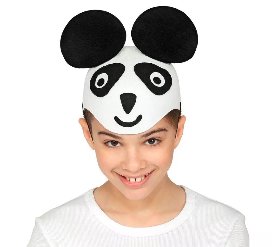 Translation missing: fr.Gorro de Panda de Fieltro para niños