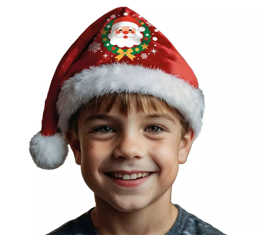 Translation missing: fr.Gorro de Papá Noel con Purpurina rojo