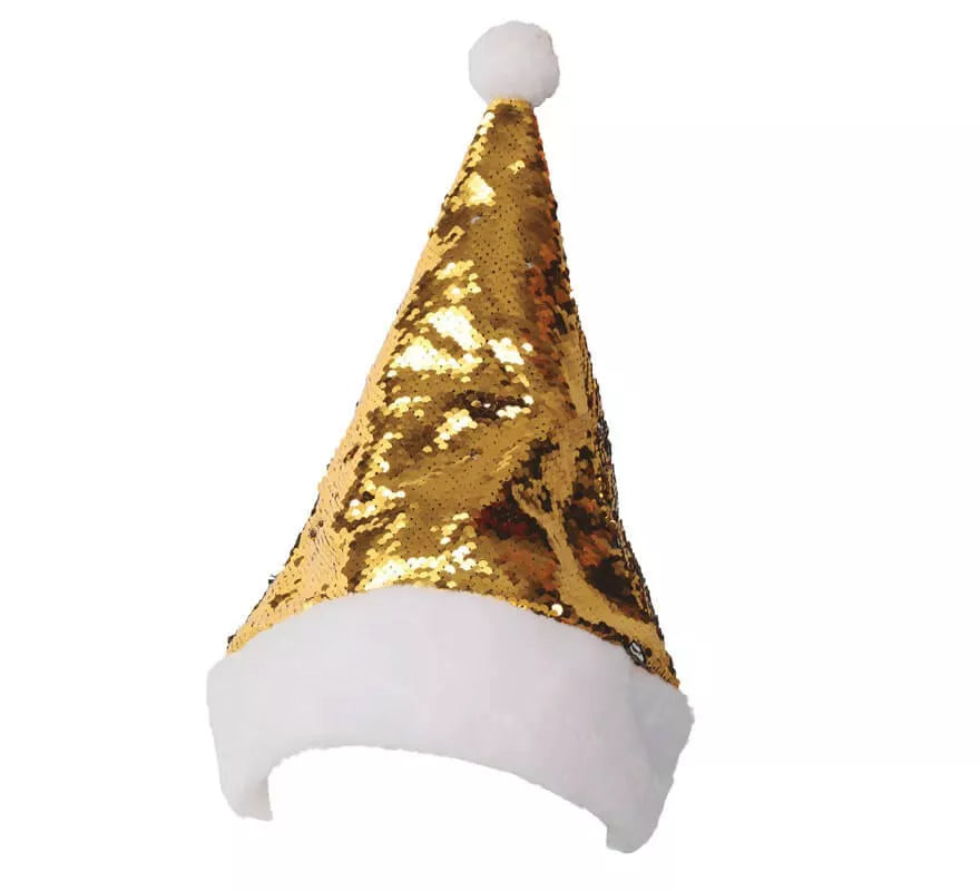 Translation missing: fr.Gorro de Papá Noel Lentejuelas reflejos Plata-Oro