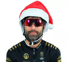 Bonnet de Noël pour casques de vélo