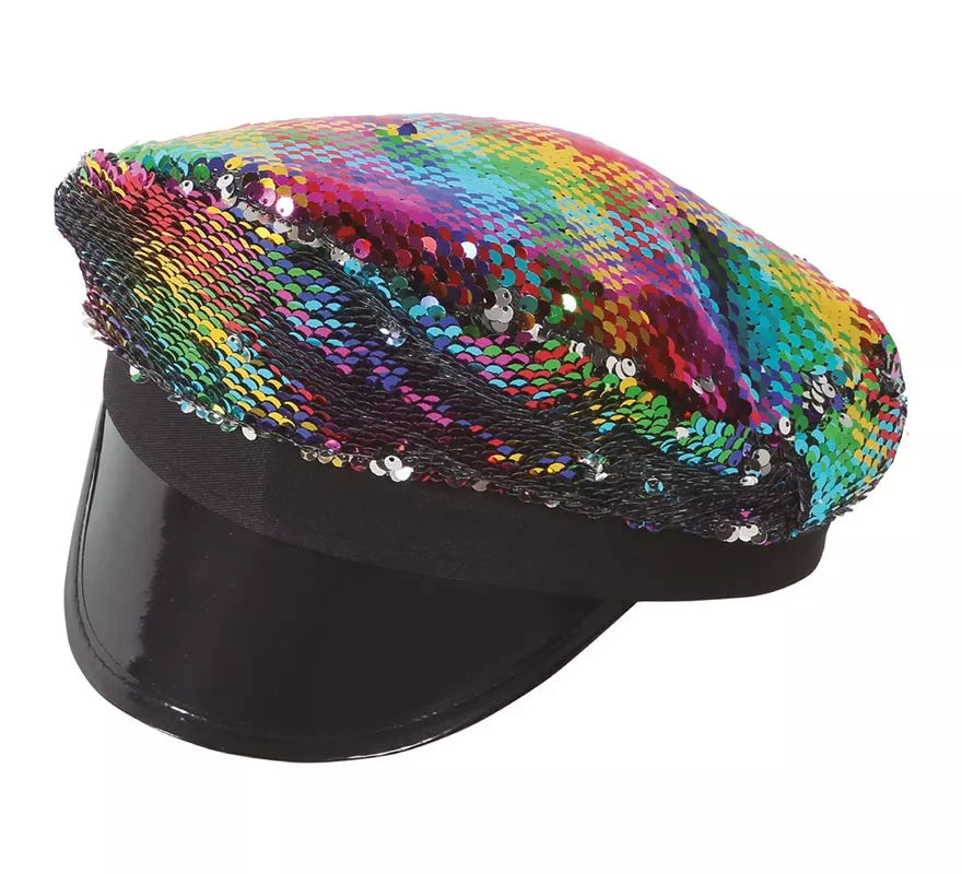 Translation missing: fr.Gorro de Policía de Lentejuelas Multicolor para mujer