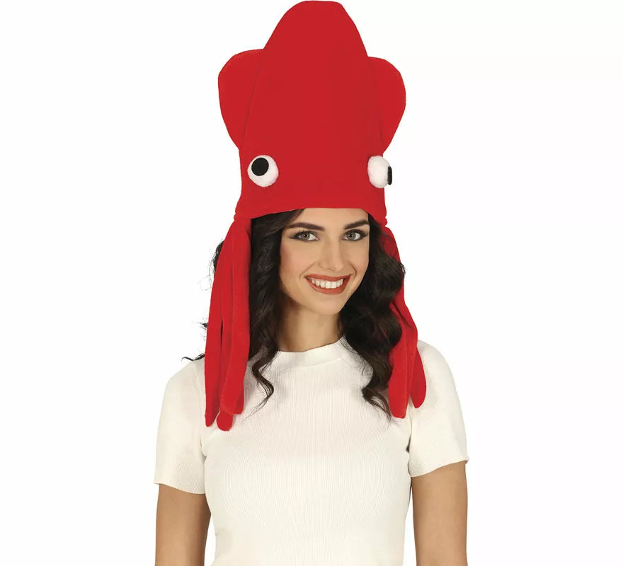 Translation missing: fr.Gorro de Pulpo rojo adulto
