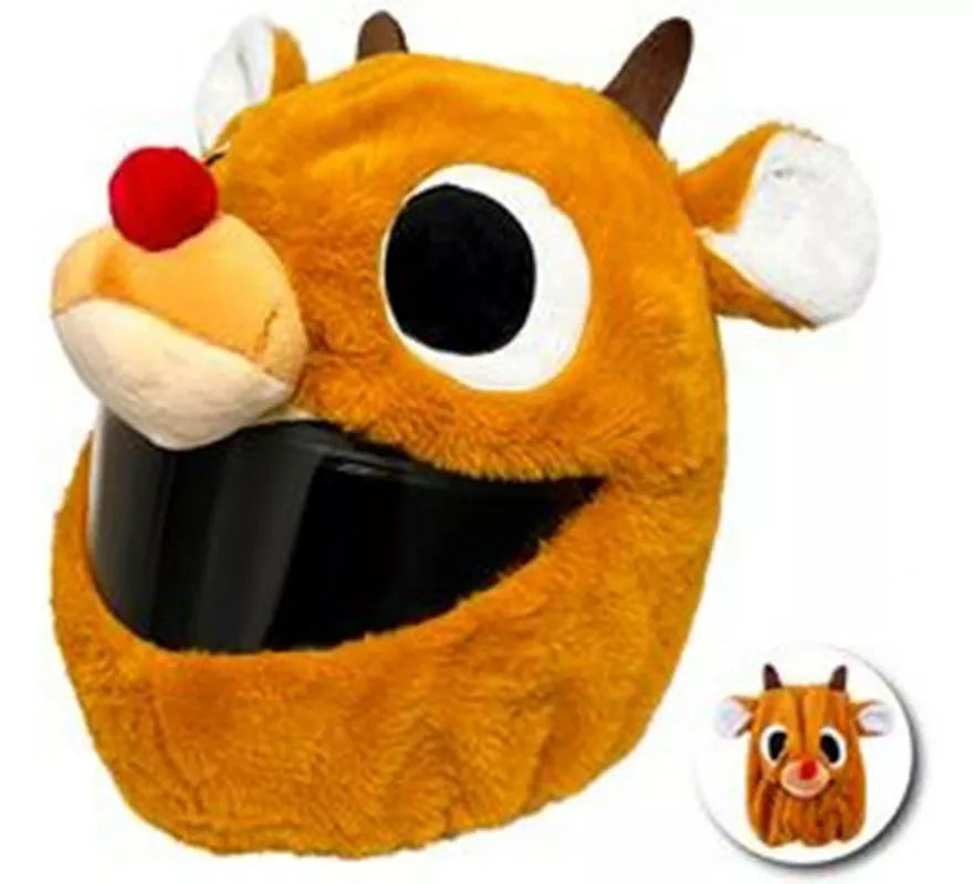 Gorro de Reno de Navidad para Cascos de Moto integrales