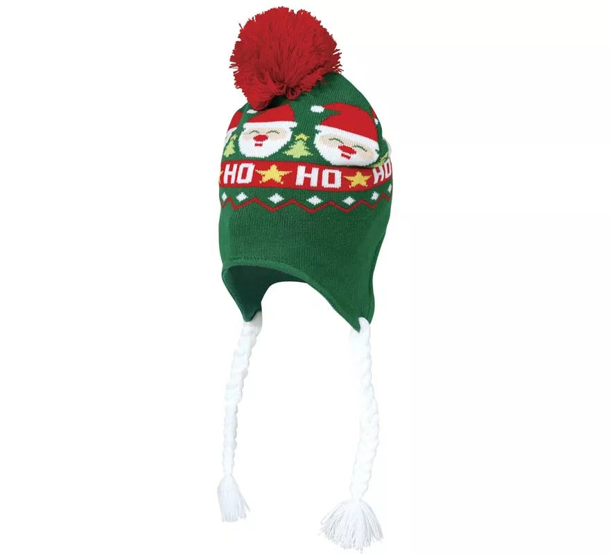 Gorro de Santa Claus con Trenzas