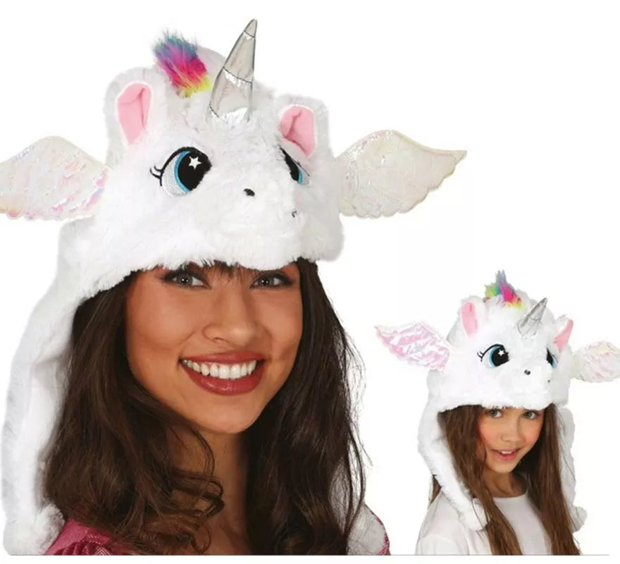 Translation missing: fr.Gorro de Unicornio Blanco con alas