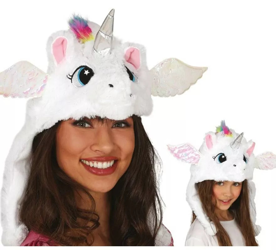 Translation missing: fr.Gorro de Unicornio Blanco con alas