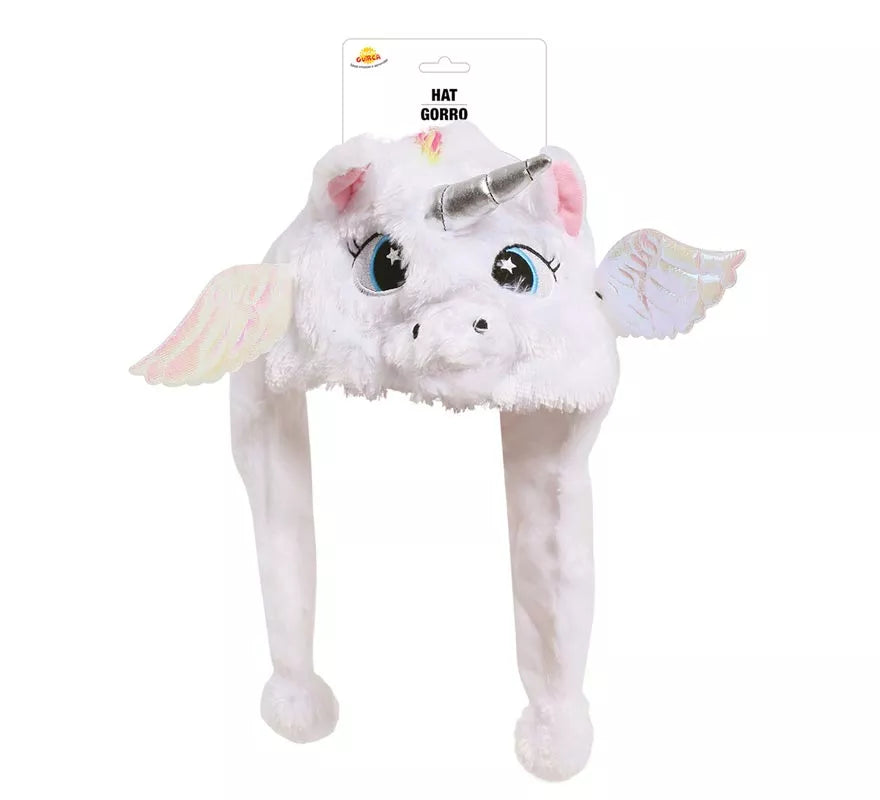 Translation missing: fr.Gorro de Unicornio Blanco con alas