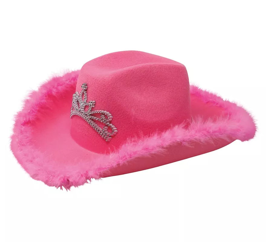 Translation missing: fr.Sombrero de Vaquera Rosa con Boa