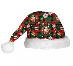 Chapeau de figurines de Noël vert