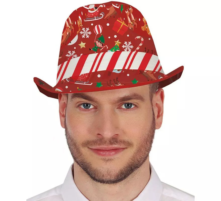 Translation missing: fr.Gorro Gánster Navideño Bastón de caramelo