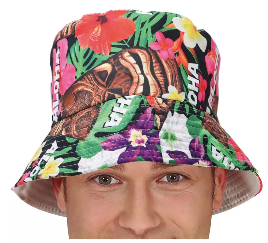 Translation missing: fr.Gorro Hawaiano Aloha Floral adulto