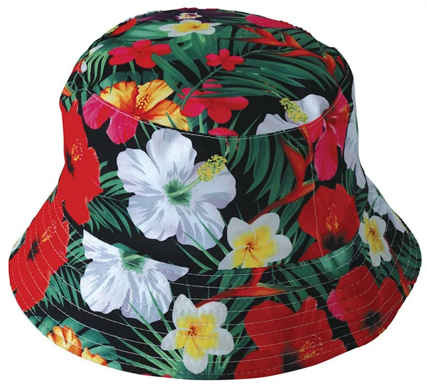 Translation missing: fr.Gorro Hawaiano Flores Tropical adulto
