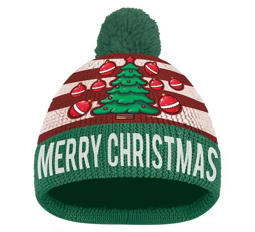 Translation missing: fr.Gorro Navideño efecto verde Lana