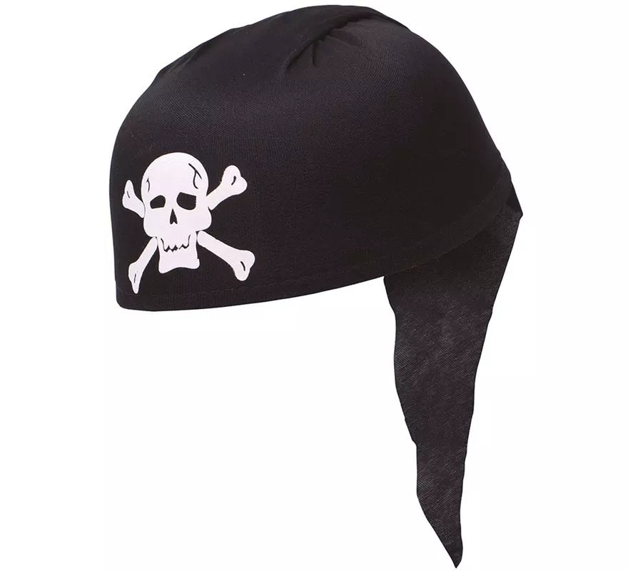 Translation missing: fr.Gorro o Bandana de Pirata negro de tela