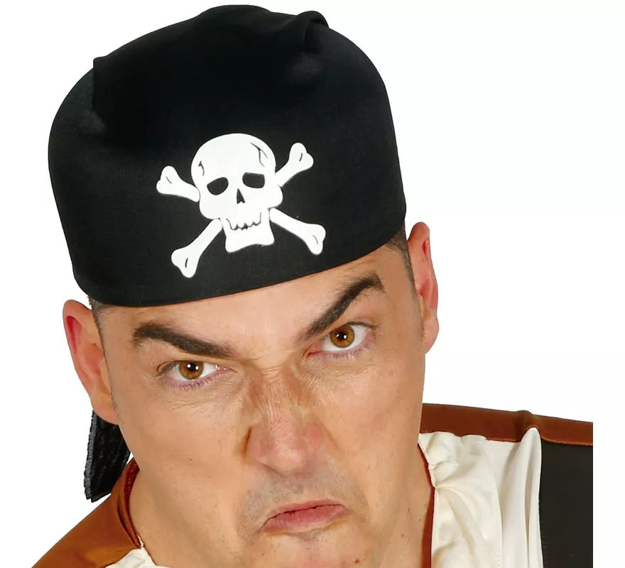 Translation missing: fr.Gorro o Bandana de Pirata negro de tela