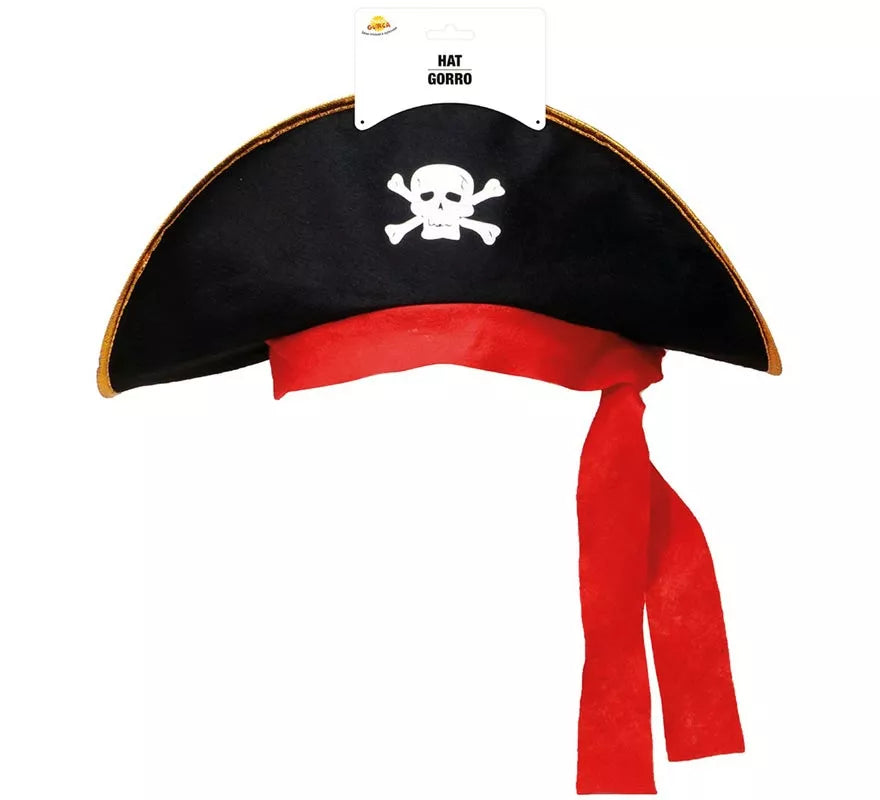 Translation missing: fr.Gorro o Sombrero de Pirata negro con Calavera