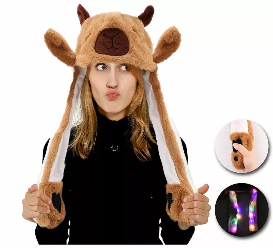 Translation missing: fr.Gorro Orejas Capibara con Movimiento y luz