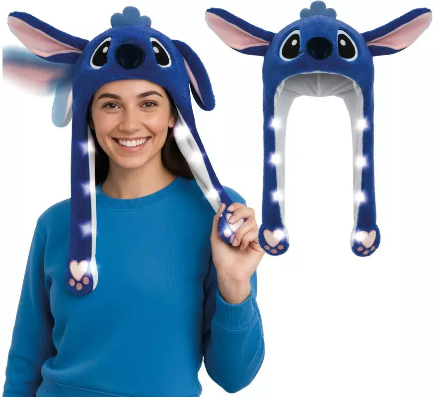 Translation missing: fr.Gorro Orejas Monstruito azul con Movimiento y luz