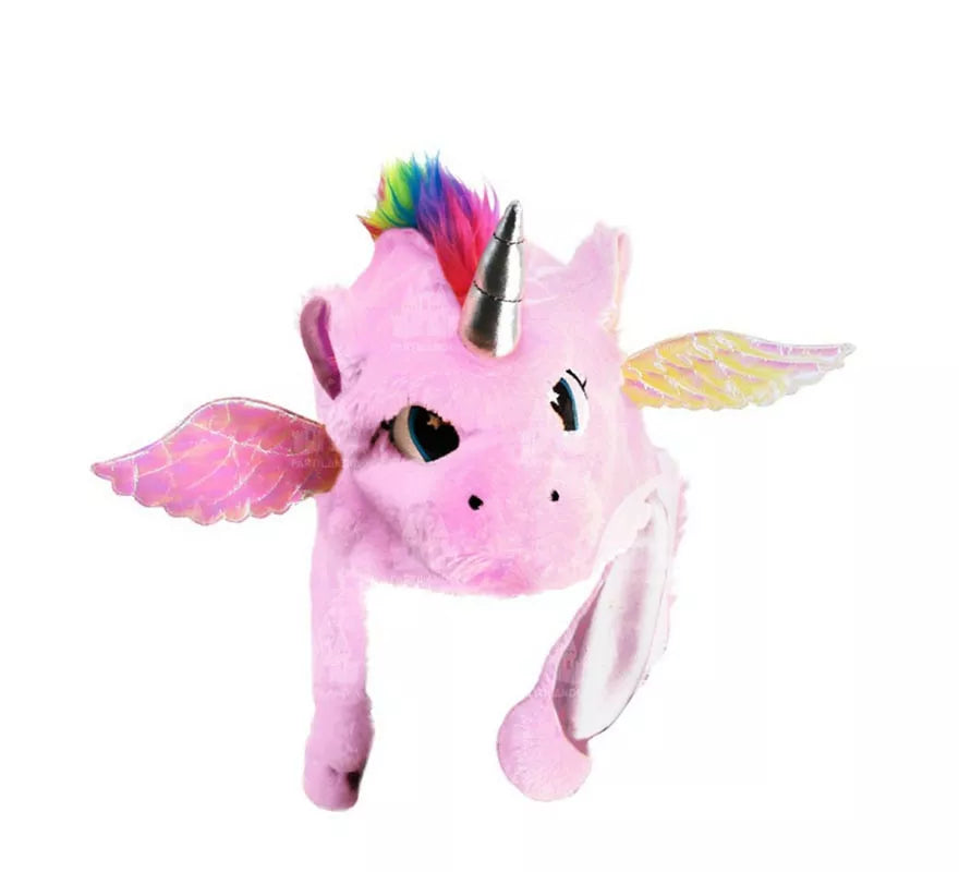 Translation missing: fr.Gorro Peluche Unicornio rosa