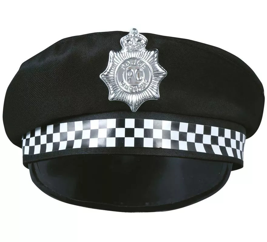 Translation missing: fr.Gorro Policía con placa plateada