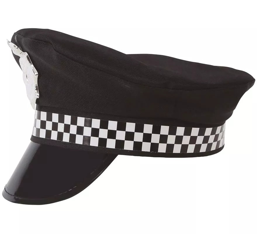 Translation missing: fr.Gorro Policía con placa plateada