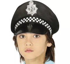Casquette Police avec plaque argentée