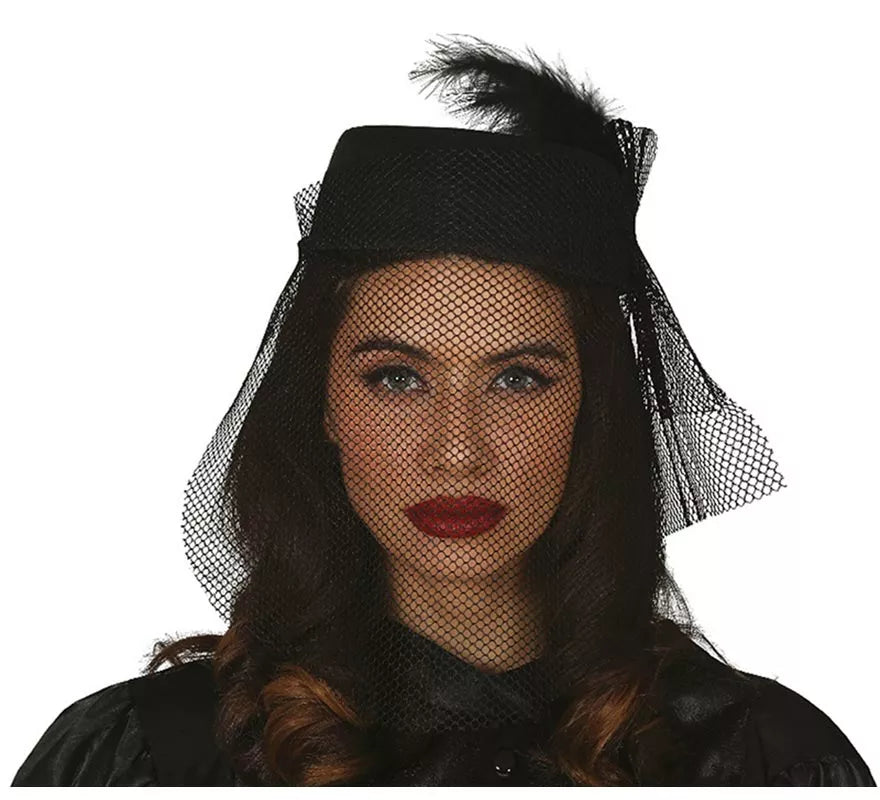 Translation missing: fr.Gorro y Velo de Viuda Negro