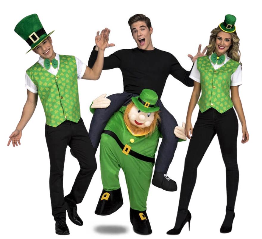 Grupo con duende de San Patricio