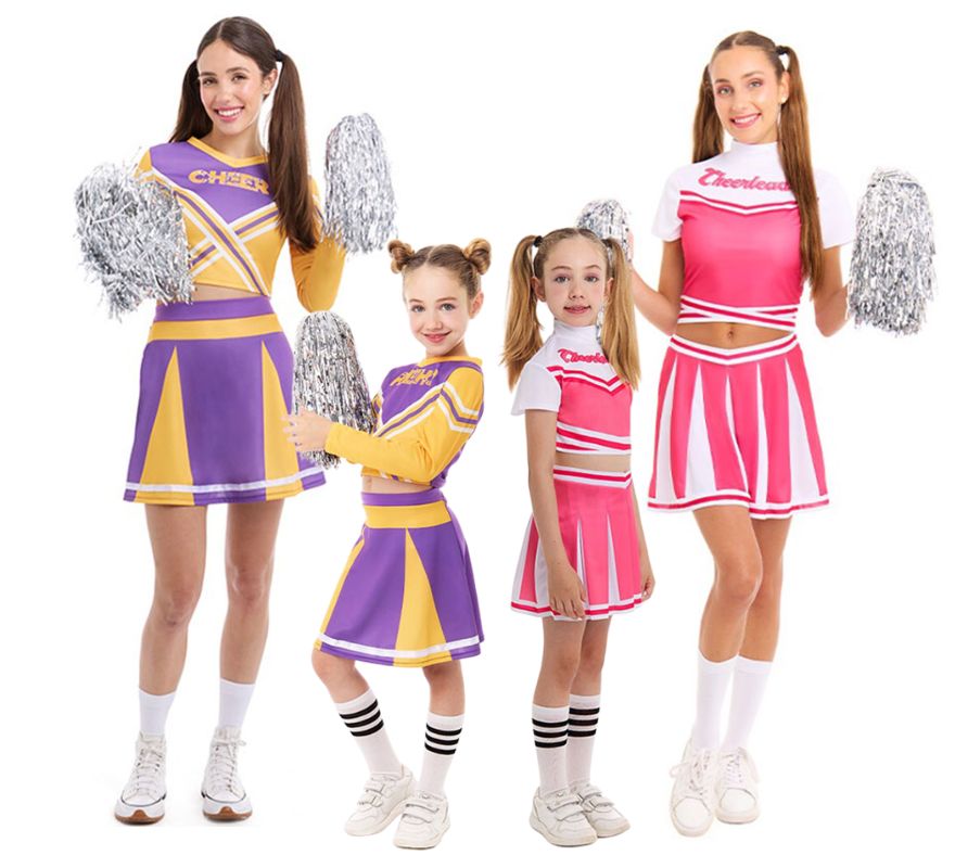 Groupe de pom-pom girls rivales