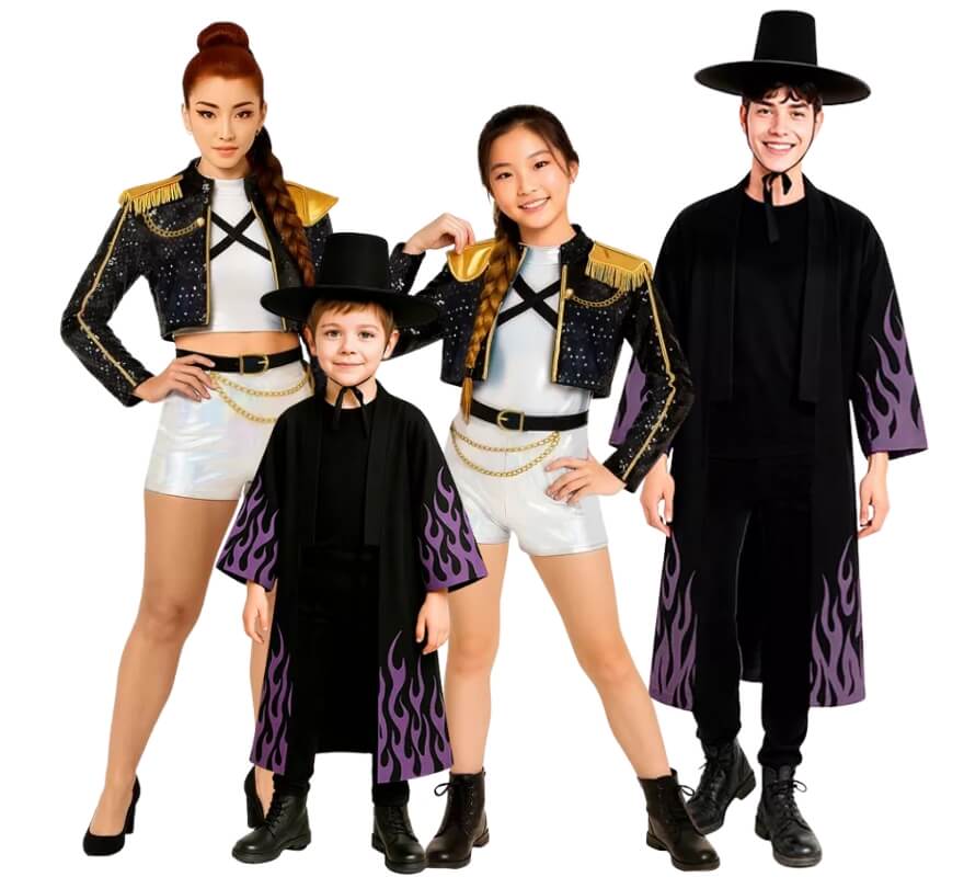 Groupe de chanteur K-pop et démons