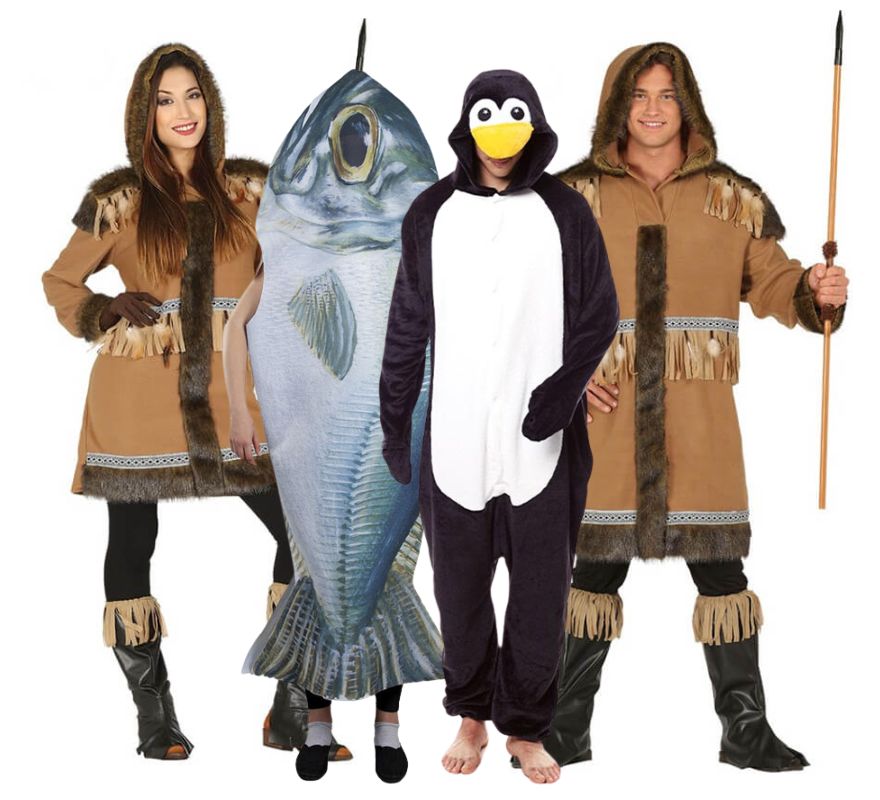 Groupe d’esquimaux chasseurs