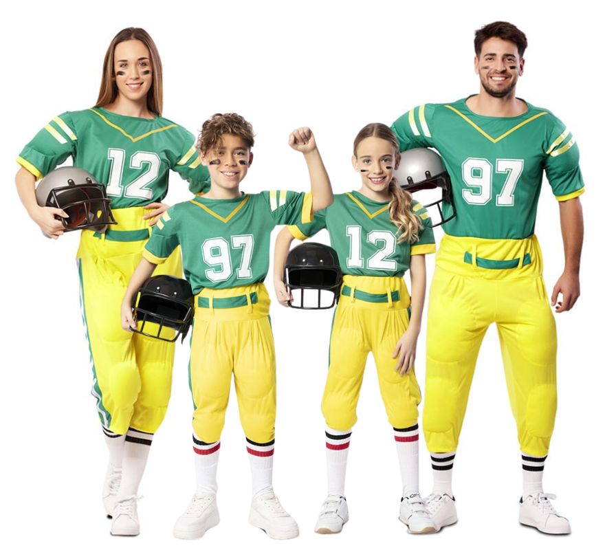 Translation missing: fr.Grupo de fútbol americano amarillo y verde
