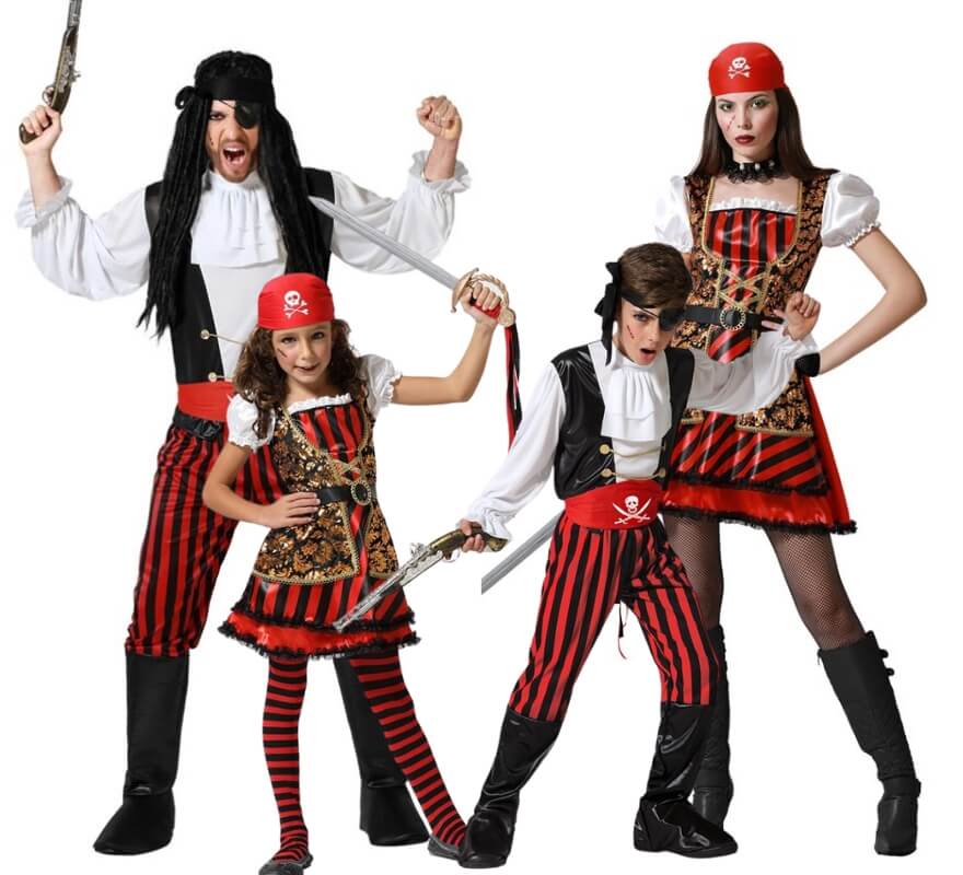 Translation missing: fr.Grupo de piratas a rayas con dorado
