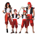 Grupo de piratas rojos