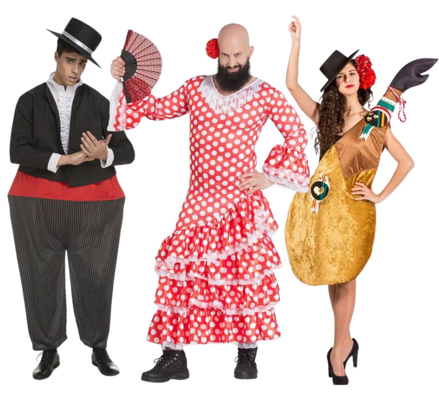 Groupe faisant la fête à la Feria de Abril