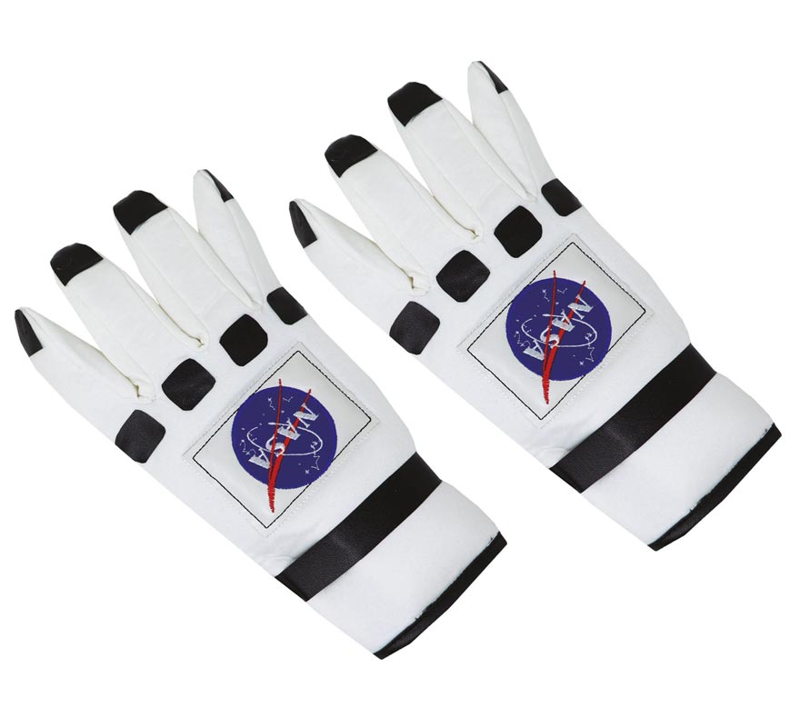 Translation missing: fr.Guantes Astronauta blanco y negro Adulto